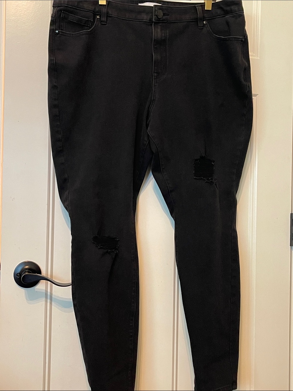 Lane Bryant Black Skinny Jeans